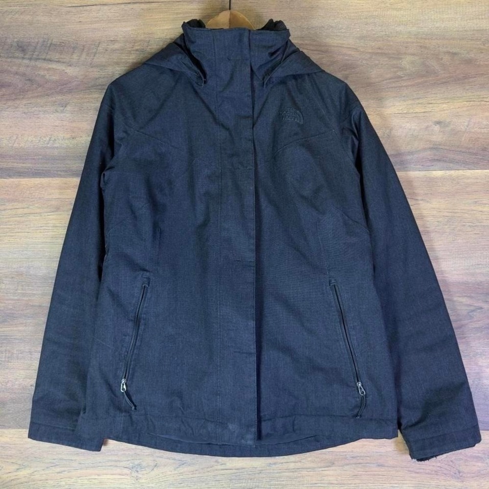 The North Face Women's Jacket Black Hooded Coat Medium